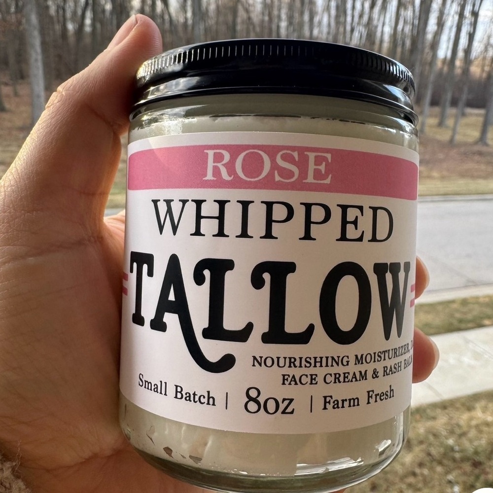 8 oz Whipped Beef Tallow Moisturizer | Grass fed, Scented & Unscented | Halal…